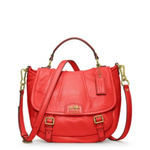 Like New Coach Madison Annabelle Leather in Papaya - Picture 1 of 7